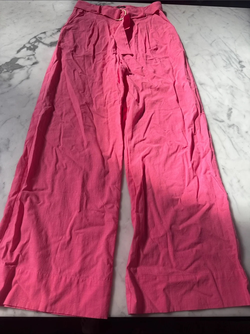 MINKPINK Linen Kalani Belted Pants (matching crop listed) - Picture 6 of 6